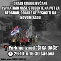 Kragujevački maturanti i studenti kreću ka Beogradu i Novom Sadu