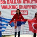Mlada atletičarka Atletskog kluba "Pirot" Mina Stanković prva na Balkanu u sportskom hodanju