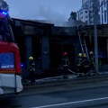 Požar u restoranu kod pijace na Banovom brdu
