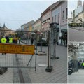 (Foto, video) Počinju radovi u srcu pešačke zone Zmaj Jovina ograđena zbog rekonstrukcije sistema odvodnjavanja