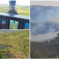 Gore sela kod Jagodine Požar u Sibnici i Rekovcu gase i dva helikoptera MUP-a Srbije (video)