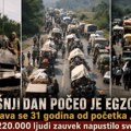 Na današnji dan počeo je egzodus Srba: Navršava se 31 godina od početka „Oluje“, više od 220.000 ljudi zauvek napustilo svoja…