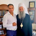Bivši dečko Jovane Jeremić u društvu patrijarha porfirija: Dragan Stanković sa sinovima u manastiru: "Srdačan razgovor i…