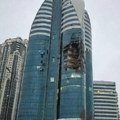 Удар у срце Кадирова: Дрон разнео неколико спратова на поносу Грозног, близу погођеног небодера је седиште ФСБ! (видео)