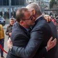 (Foto) srdačan doček na marakani: Terzić i Mijailović se izgrlili sa Mijatovićem i Ljajićem