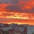 Nebo nad Beogradom kao da gori Zadivljujući fenomen nakon snažnog nevremena (VIDEO)