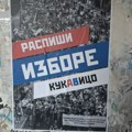 Plakati izlepljeni po gradu, a na njima poruka "Raspiši izbore kukavico"