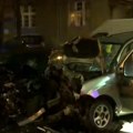 (Фото) Возила згужвана као лименке! Стравичан удес у центру Београда: Има повређених, призор са лица места је језив