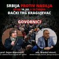 Večeras u 19 u Kragujevcu protest Srbija protiv nasilja