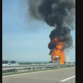 Zapalio se kamion na auto-putu Beograd - Niš