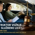 Instruktor vožnje u pojedinim slučajevima može imati status službenog lica