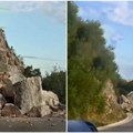 Odron na Obzovici, obustavljen saobraćaj na putu Budva-Cetinje