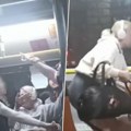 Makljaža u autobusu kod beograđanke Haos, urlici, mladić završio na podu (video)