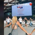 (Video) Pogledajte kako su Srbi opleli kolce na Australijan openu Melburnom odjekuju zvuci harmonike i svi se vesele