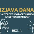 Izjava dana: “Autoritet se gradi znanjem, iskustvom i pasijom”