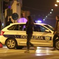 Nesreća na Voždovcu: Oboren policajac na motoru (foto)