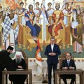 (Foto) Potpisan ugovor za završetak radova na Hramu Svetog Save: "U poslednjih 12 godina uloženo 88 miliona evra"