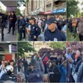 (Foto/video) napeta scena ispred prostorija SNS na Bulevaru Naprednjaci oko štanda, nezadovoni građani s druge policija u…