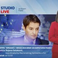 Studio live, petak u 12h: "Brnabić i 'briselska bina' za sopstveni panel"
