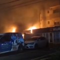Požar u mesari u Surčinu, jedna osoba povređena (VIDEO)