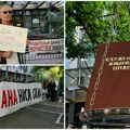 (BLOG) Dve nedelje blokade suda u Novom Sadu: Skup podrške za Anu, aktivisti SNS negirali krivicu