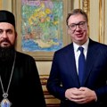 "Razgovor o zajedničkom delovanju države i crkve" Vučić se sastao sa sa episkopom zapadnoevropskim Justinom u Parizu (foto)