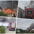 Lokalizovan Požar kod Surčina, gorela klanica pilića: Više vatrogasnih ekipa učestvovalo u gašenju, nema povređenih…