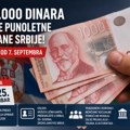 Svim punoletnim građanima po 6.000 dinara: Prijava počinje 7. septembra, isplata od 22.