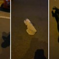Pogledajte kao su pali Vračarci u Beogradu: Leže na betonu u "fantomkama", pored njih Molotovljev koktel