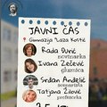 Danas javni čas u Lazinoj gimnaziji