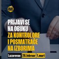 Kreni-Promeni: Počele obuke za kontrolore i posmatrače u Lazarevcu