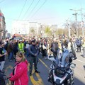 Manja grupa studenata u blokadi održala protestnu šetnju u Beogradu