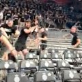 (Video) Haos u areni! Tuča navijača na tribinama, uleteli i na teren, žandarmerija reagovala