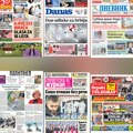 Naslovne strane današnjih novina: Prelistavanje štampe za nedelju, 25. oktobar 2026. godine