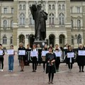 Protestna akcija povodom prvog ovogodišnjeg femicida, u petak na Trgu slobode