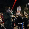 Protest "Pobunjenog univerziteta" i dalje ispred Vlade Srbije