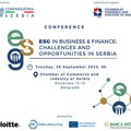 Konferencija: "ESG in Business and Finance: Challenges and Opportunities in Serbia”