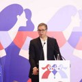 Vučić na konferenciji "Jednake.Sigurne.Osnažene" Manje ga je nego ranije, pogledao sam najnovije brojeve za 2024, za nijansu…