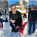 A u Davosu sneško Crveno-Plavo belić Vučić mu stavio kapu i šal Srbije: Biće najlepši! Da naši sportisti osvoje…