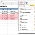 Условно форматирање у Ексцел извештајима