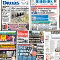 Naslovne strane današnjih novina: Prelistavanje štampe za subotu, 23. maj 2026. godine