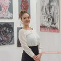 Likovna umetnica Marina Bojanić svečano otvorila svoju izložbu „Diary of suffering“ u Galeriji ALUZ Zrenjanin - Marina…