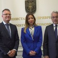 Mesarović sa ministrom privrede Slovenije Matjažom Hanom o saradnji sa Srbijom