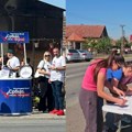 SNS aktivisti danas u Šapcu pratili studentsku putanju (FOTO)