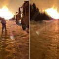 Razorna eksplozija na ruskom gasovodu! Vatrena lopta usijala nebo, ogroman plamen izdiže se iznad glavne cevi (video)