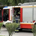 Gori porodična kuća u Jevremovcu, obustavljen saobraćaj