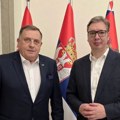 Vučić sa Dodikom o regionalnoj stabilnosti i saradnji Srbije i Republike Srpske