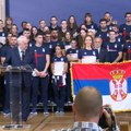 Vučić olimpijskom timu Srbije uručio državnu zastavu za OI u Parizu (FOTO)