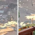 Kao da je pala bomba! Zgrada u Mladenovcu obrušila se usled udara oluje