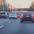 (Video) Pogledajte filmsku poteru na novom Beogradu: Policijska patrola pod rotacijama juri automobil, vozilo MUP preletelo…